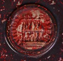 Zsolnay szecessziós mókusos tál, több színű eozin mázzal, fehér cserép, jelzett (körpecsét, formaszá...