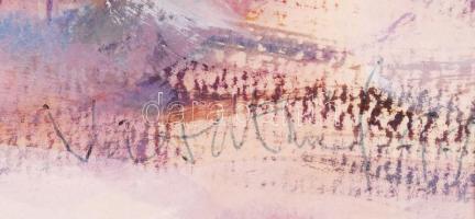 Olvashatatlan jelzéssel: Pirkadat. Olaj, papír, üvegezett keretben, 31×36 cm