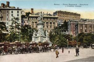 Genova, Acquaverde square, Christopher Colombus statue (fa)