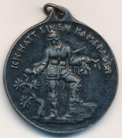 Német Birodalom I. világháborús vas medál (34mm) szign.:Hosaeus T:2 Germany First World War "Ich hatt einen Kameraden - Am Schmuck der Ruhestätten unserer Tapferen half wer dieses Eisenzeichen nahm" iron medal (34mm) szign.: Hermann Hosaeus C:XF