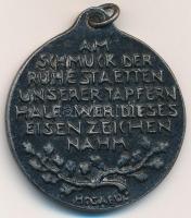 Német Birodalom I. világháborús vas medál (34mm) szign.:Hosaeus T:2
Germany First World War "Ic...