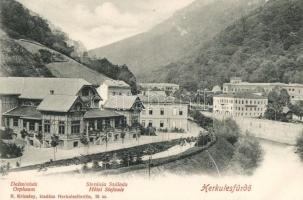 Herkulesfürdő, Dalszínház, Stefánia szálloda / Orpheum, hotel
