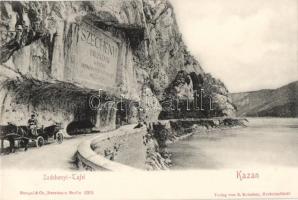 Kazán-szoros, Széchenyi-emléktábla / canyon, memorial