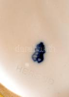 Herendi teás kiöntő, kézzel festett, jelzett (koronás), hibátlan, m:13 cm, h:22 cm