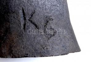 KG jelzéssel: Bajuszos férfi. Festett kerámia, jelzett, hibátlan, m:39 cm