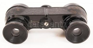 Gamma márkájú színházi látcső,fém-műbőr, 10×6 cm