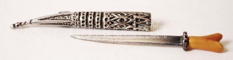 Kard formájú kitüző, csont véggel, h:7 cm