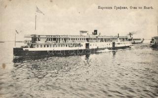 SS Grafinya on the River Volga