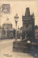 Praha, Prag; Charles Bridge (small tear)