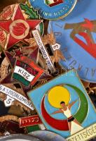 40db vegyes KISZ és úttörő jelvény, közte zománcozott és jobb darabokkal! T:vegyes