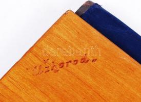 Ungvár feliratú vésett fa mappa, 21x32 cm