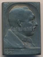 Osztrák-Magyar Monarchia 1916. "JÓZSEFFHGH 1914-1916 (József főherceg)" fém sapkajelvény. Szign. Ligeti Miklós (27x38mm) T:2- Austro-Hungarian Monarchy 1916. "JÓZSEFFHGH 1914-1916 (Archduke Joseph)" metal cap badge. Sign: Ligeti Miklós (27x38mm) C:VF