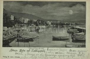 1899 Abbazia, port, landing space (EK)