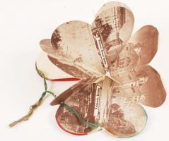 1940 Kolozsvári emlék, kinyitható szív alakú leporello