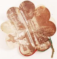 1940 Kolozsvári emlék, kinyitható szív alakú leporello