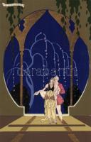 Hand-crafted Italian art postcard Ars Nova s: G. Meschini (Rb)