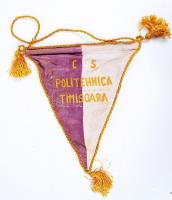 C.S. Politehnica Timisoara feliratú zászló