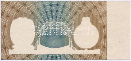 1936. 10P "MINTA" perforációval és csak előlapi alapnyomattal T:I Hungary 1936. 10 Pengő printing proof with "MINTA" (specimen) perforation C:UNC Adamo SP9