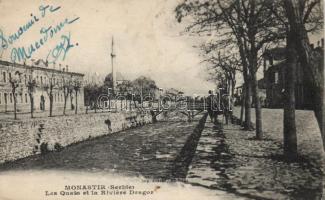 Bitola, Monastir; Les Quais et la Riviére Dragor