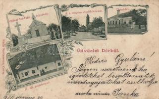 Dőr, Chapó-ház, posta; floral (Rb)