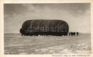 Militärballon steigt zu einer Aufklärung auf; Verlag 'Az Érdekes Újság' / Hungarian military airship