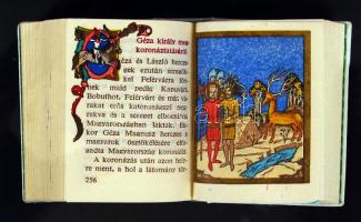 László király. Bp., 1976, Pátria. Minikönyv, számozott példány, illusztrált, kiadói műbőr kötésben z...