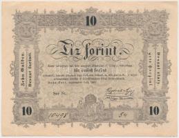 1848. 10Ft "Kossuth-bankó" T:II
