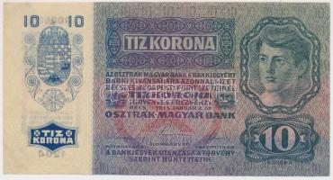 1915. 10K felülbélyegzés nélkül T:I-