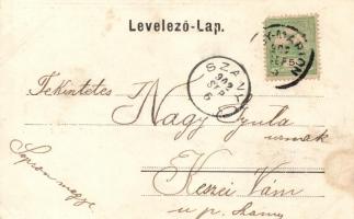 Nagymarton, Mattersdorf; Samuel Schön's shop, floral; Verlag Samuel Schön (EK)