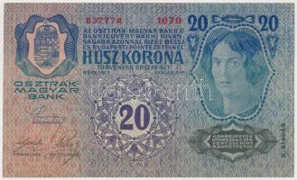 1913. 20K II. kiadás, felülbélyegzés nélkül T:I