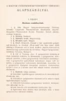 1929 a Magyar Gyógyszerésztudományi Társaság alapszabályai. Pápa. 12p
