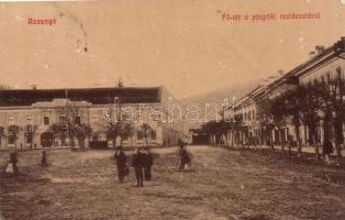 Rozsnyó, Főtér, Püspöki rezidencia; Búfy János kiadása / main square, episcopal residence