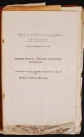 cca 1930 Magyar kir. Budapesti Honvéd Közrendészeti Kórházhoz kapcsolódó iratanyag: házirendek, kórt...