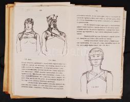 cca 1930 Magyar kir. Budapesti Honvéd Közrendészeti Kórházhoz kapcsolódó iratanyag: házirendek, kórt...