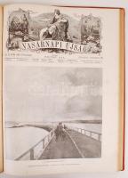 1915 Vasárnapi Ujság. Szerk. Hoitsy Pál, második fél évfolyama, bekötve. Festett, jó állapotú egészv...