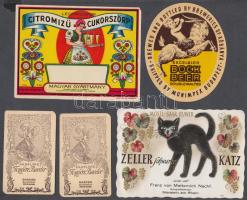 11 db vegyes reklám és italcímke