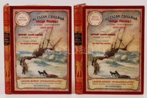 Szavójai Lajos Amádé: Az "Észak csillaga" ("Stella Polare") az Északi Sarktengeren 1899-1900 I-II. köt. Ford. Dr. Darvai Móricz. 207 képpel, 24 melléklettel, 2 panorámával és 3 térképpel. (Magyar Földrajzi Társaság Könyvtára) Bp., é.n. Lampel. Kiadói, aranyozott, képes, Gottermayer féle sorozatkötésben. Jó állapotban
