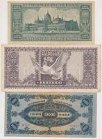 1930-1946. 15db többféle pengő bankjegy T:vegyes