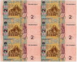 Ukrajna 2004. 2H egybefüggő 6-os ív T:I
Ukraine 2004. 2 Hryven uncut sheet of 6 C:UNC
Krause-Pick 11...