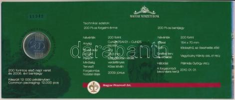 2009. 200Ft elsőnapi veret díszcsomagolásban +
2006. 200Ft "FB" "Búcsú a 200Ft-os ban...