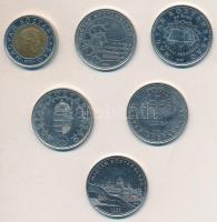 2004-2007. 50Ft (5xklf) + 2002. 100Ft "Kossuth" T:2