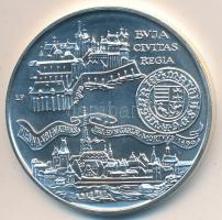 1990. 500Ft Ag "Mátyás király / Buda látképe" T:BU