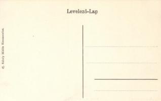 Rimaszombat, Erzsébet tér, Borbély Ferencz fodrászüzlete; ifj. Rábely Miklós kiadása / Elisabeth squ...