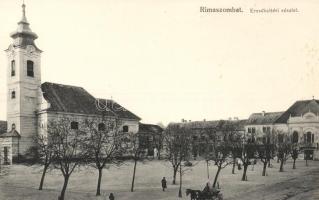 Rimaszombat, Erzsébet tér; ifj. Rábely Miklós kiadása / Elisabeth square