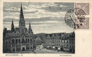 Liberec, Reichenberg; town hall (EB)