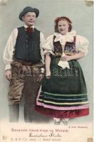 Slavic folk costume, Morave, folklore, Szláv népviselet, Moravě, folklór