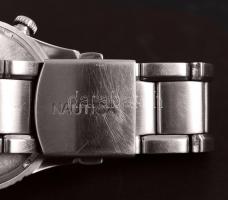 Nagyméretű, fémszíjas, Nautica automata karóra / Nautica wristwatch