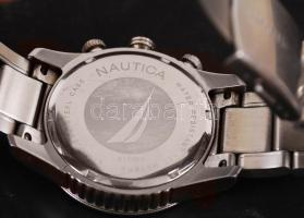 Nagyméretű, fémszíjas, Nautica automata karóra / Nautica wristwatch