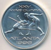 1995. 1000Ft Ag "Nyári Olimpia-Atlanta - vívás" tanúsítvánnyal eredeti dísztokban T:BU
Ada...