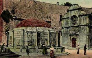 Dubrovnik, Ragusa; S. Salvator church, Onoffrio fountain